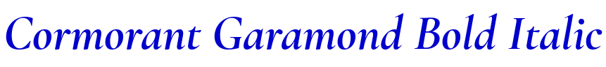 Cormorant Garamond Bold Italic 字体